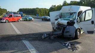 Unfall auf der A81 bei Ilsfeld 