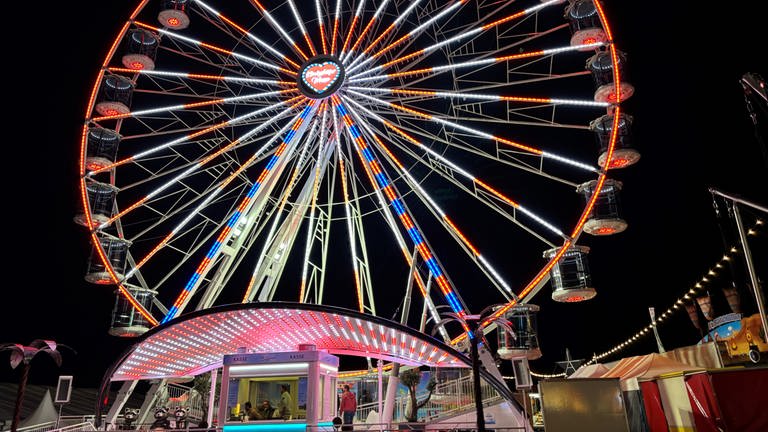 Das Riesenrad auf der Königshöfer Messe