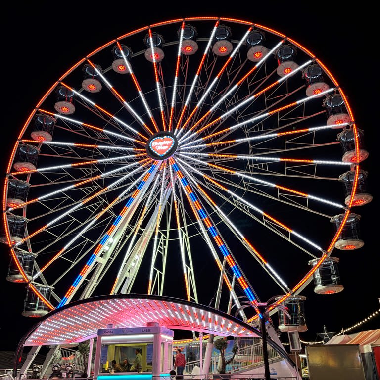 Das Riesenrad auf der Königshöfer Messe