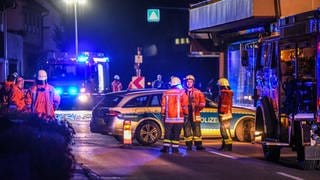 Geldautomatensprendung in der Sparkassenfiliale in Sulzbach-Laufen