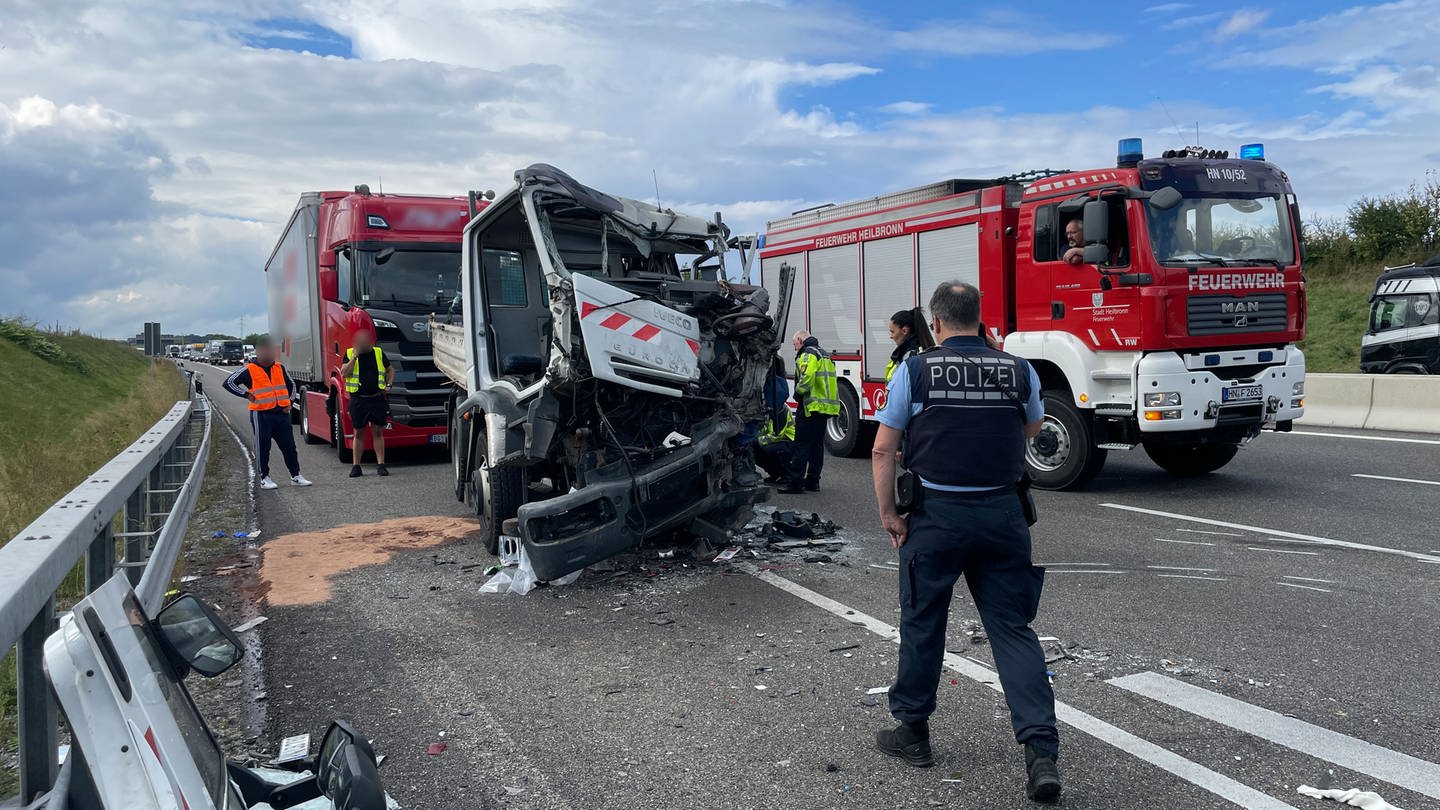 Lkw-Unfall auf der A6