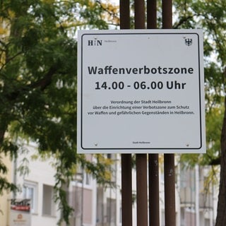 Waffenverbotszone in der Heilbronner Innenstadt