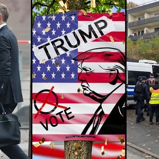 Fotocollage Wochenrückblick Woche 45. Lindner, Trump, Hausräumung