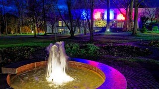 In Bad Mergentheim (Main-Tauber-Kreis) erstrahlt der Kurpark für vier Monate in wechselnden Illuminationen.