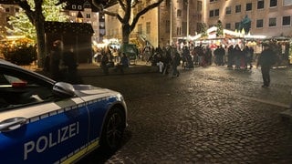 Polizei auf dem Heilbronner Weihnachtsmarkt