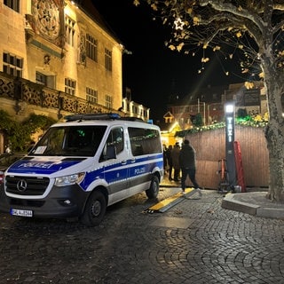 Polizei auf dem Heilbronner Weihnachtsmarkt