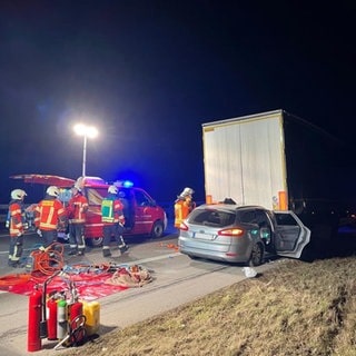 Nach einem Unfall auf der A6 bei Crailsheim war die Autobahn in Richtung Nürnberg die ganze Nacht gesperrt. 