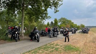 Ein Konvoi von 350 Motorrädern ist angemeldet für die Beerdigung eines Mitglieds der Hells Angels in Hügelsheim 