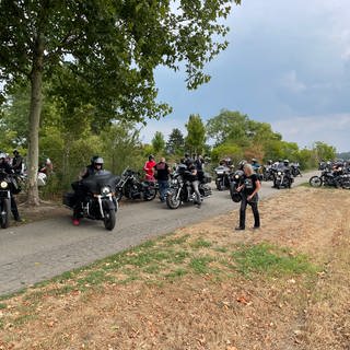 Ein Konvoi von 350 Motorrädern ist angemeldet für die Beerdigung eines Mitglieds der Hells Angels in Hügelsheim 