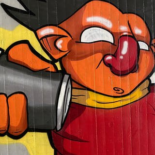 Graffitis in Karlsruhe rund um die Alb
