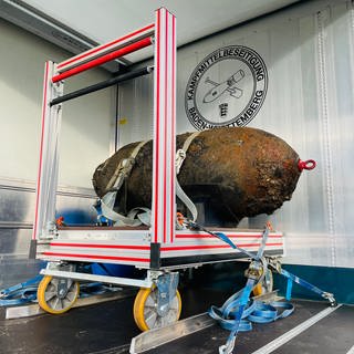 Eine 500 Kilogramm Fliegerbombe aus dem Zweiten Weltkrieg sorgte in Karlsruhe für Aufregung