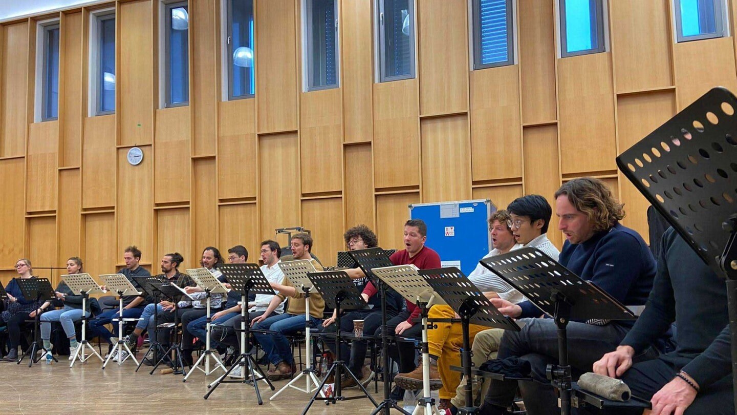 Proben des Vocalensemble Rastatt zur h-Moll-Messe in der Staatsoper Hamburg