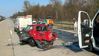 A5 nach Unfall bei Bruchsal gesperrt