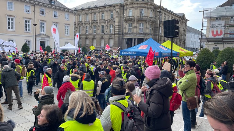 Streikkundgebung in Karlsruhe
