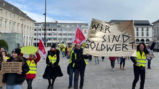 Streik-Kundgebung in Karlsruhe