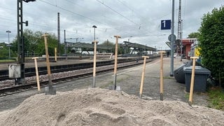 Spatenstich am Brettener Bahnhof