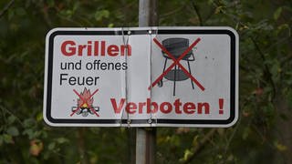 Schild "Grillen verboten"