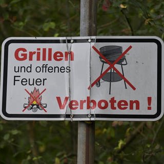 Schild "Grillen verboten"