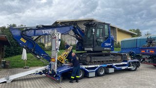 Einsatzkräfte des Technischen Hilfswerks aus Karlsruhe und Pforzheim wollen nach dem Hochwasser in Slowenien Hilfe leisten.