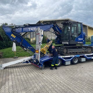 Einsatzkräfte des Technischen Hilfswerks aus Karlsruhe und Pforzheim wollen nach dem Hochwasser in Slowenien Hilfe leisten.