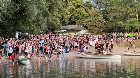 Der Goldkanal bei Elchesheim-Illingen (Landkreis Rastatt) ist beliebt bei Wassersportlern.