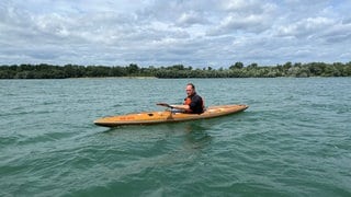 Der Goldkanal bei Elchesheim-Illingen (Landkreis Rastatt) ist beliebt bei Wassersportlern.