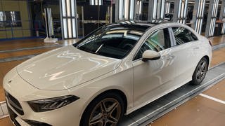 Autos im Mercedes-Benz-Werk in Rastatt