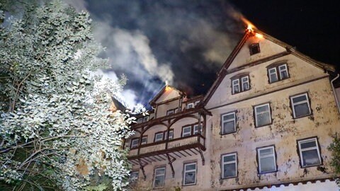 Feuer in leerstehendem Klinikgebäude in Schömberg