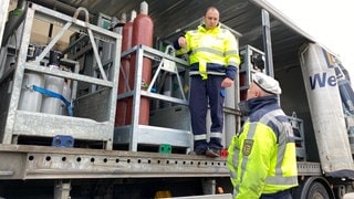 Gefahrgutkontrolle an der A8 bei Pforzheim