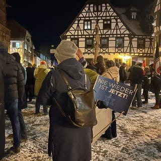 Auch in Bretten demonstrieren Bürger gegen Rechts