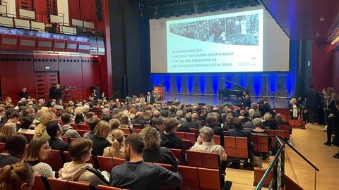 Gedenkstunde im Konzerthaus Karlsruhe: Der BW Landtag gedenkt der Opfer des Holocaust im Konzerthaus in Karlsruhe.