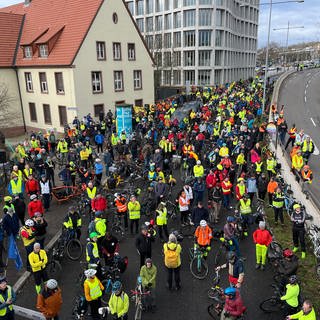 Demo in Pforzheim und Enzkreis nach dem Tod von Radaktivist Natenom für mehr Sicherheit im Straßenverkehr, Radverkehr