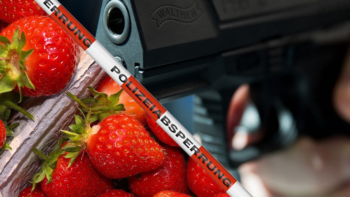 Kreis Karlsruhe: Überfall auf Verkaufsstand für Erdbeeren löst Polizeieinsatz aus