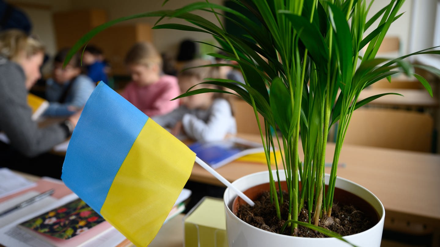 Kinder aus der Ukraine in der Schule