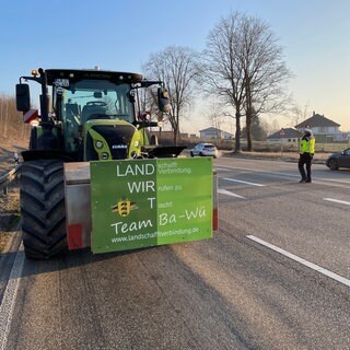 Bauernprotest von Bretten nach Sinsheim