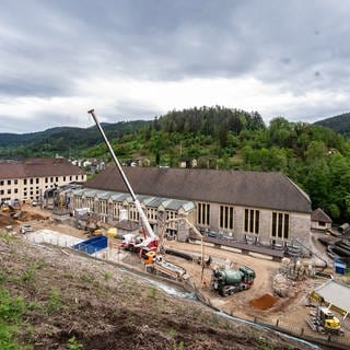 Die Baustelle am Pumpspeicherkraftswerk in Forbach