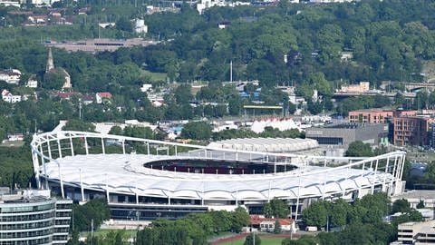 Im Stuttgarter Stadion findet das EM-Viertelfinale Deutschland gegen Spanien statt.