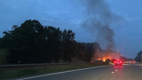 Unfallstelle auf der A5