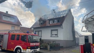 Brand in einem Einfamilienhaus in Rastatt-Ottersdorf