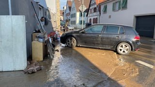 Der Morgen nach dem Unwetter in Bruchsal-Heidelsheim