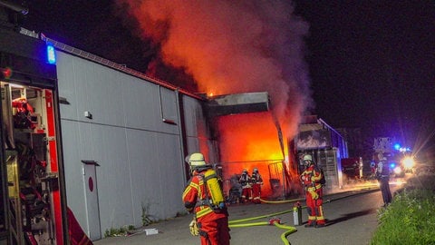 Brand in Möbelhaus in Bruchsal