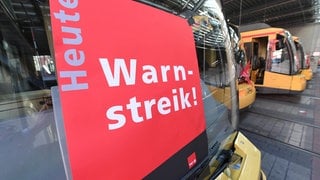 Die Gewerkschaft ver.di hat Beschäftigte der Albtalverkehrsgesellschaft in Karlsruhe zum Warnstreik aufgerufen