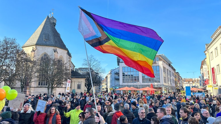 Hundert demonstrieren gegen rechts in Bruchsal