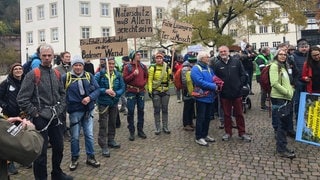 Baden-Baden: Demonstration gegen Felssperrung am Battert