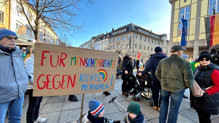 Hundert demonstrieren gegen rechts in Bruchsal