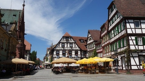 Der Marktplatz in Bretten