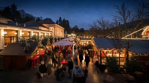 Blick auf den Baden-Badener Christkindelsmarkt