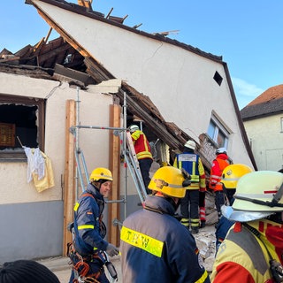 Haus in Stutensee eingestürzt