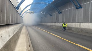 Brandsimulation im Mannheimer Fahrlachtunnel