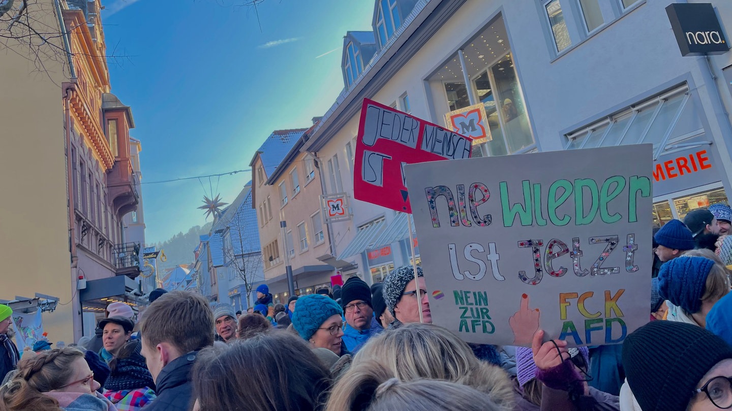 BW-Demos Gegen Rechts Am Wochenende Mit Vielen Teilnehmern - SWR Aktuell